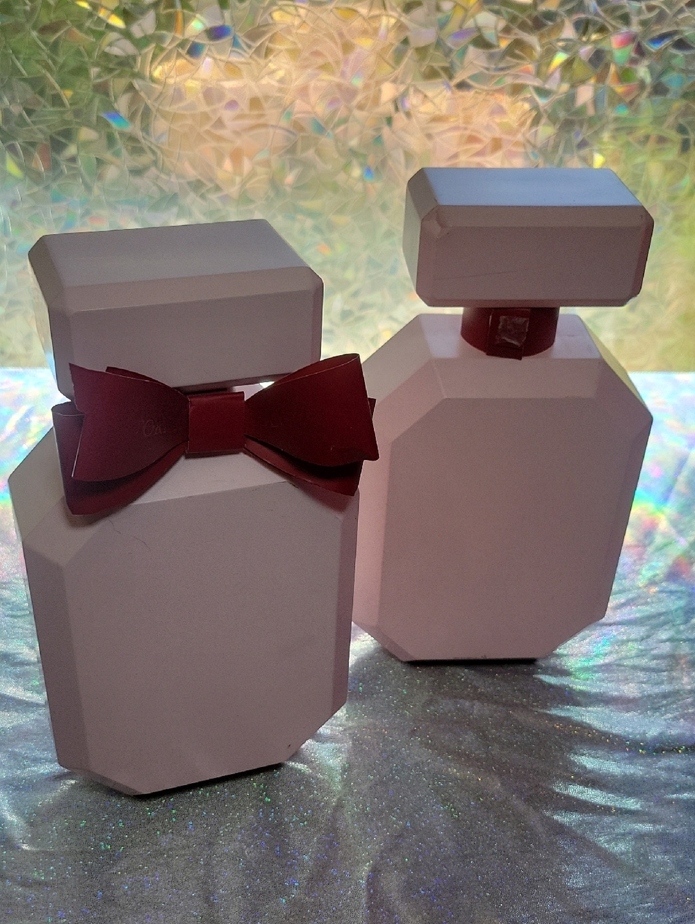 RARE HTF Victoria Secret Pink Bombshell Display Prop Perfume Bottles 9"
